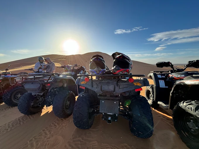 Travelers enjoying a Morocco desert tour