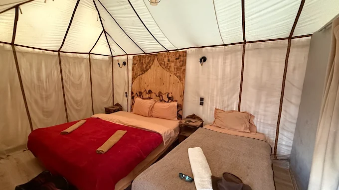 Sahara desert camp in Morocco
