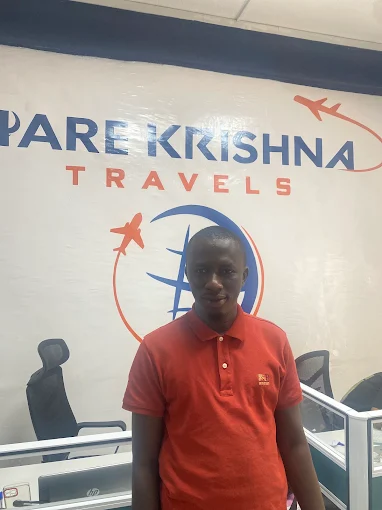 Inside Hare Krishna Travels office