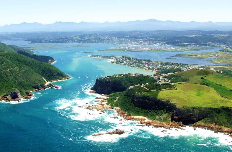Knysna travel scene with lagoon, heads, and forest inspiration
