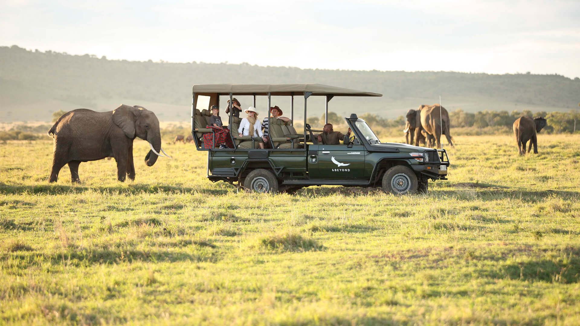 Masai Mara safari landscape with wildlife and scenic views in Kenya
