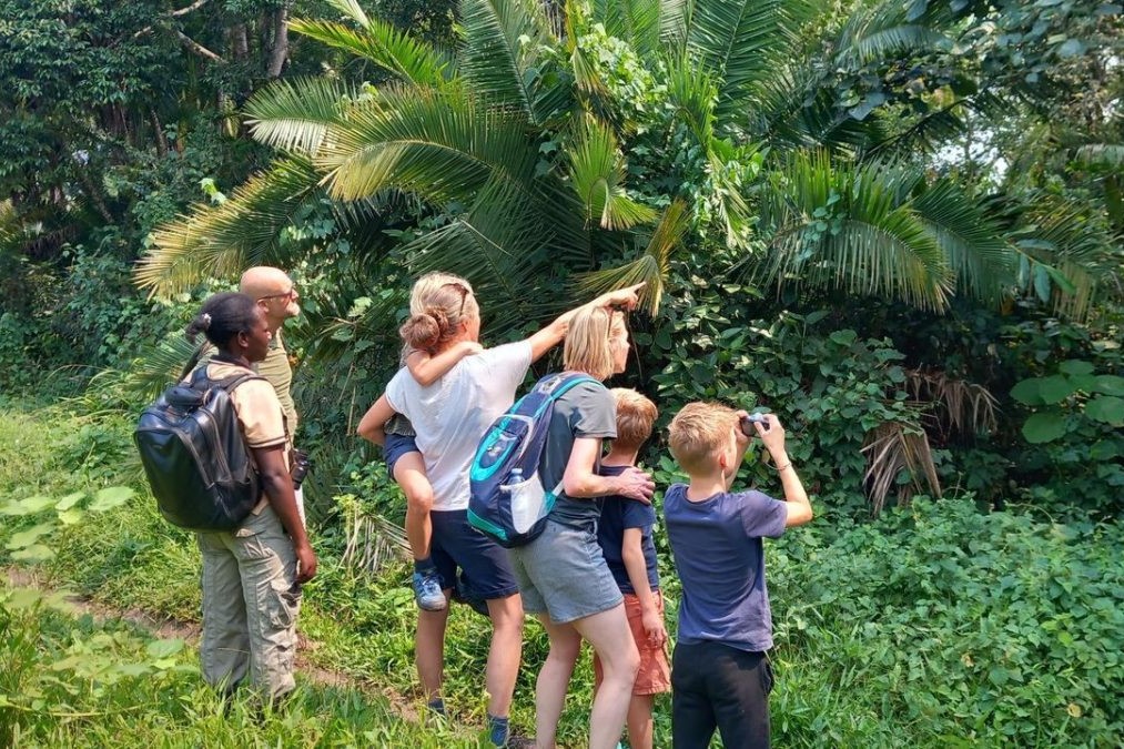 Uganda family safari with wildlife scenery and child-friendly travel atmosphere